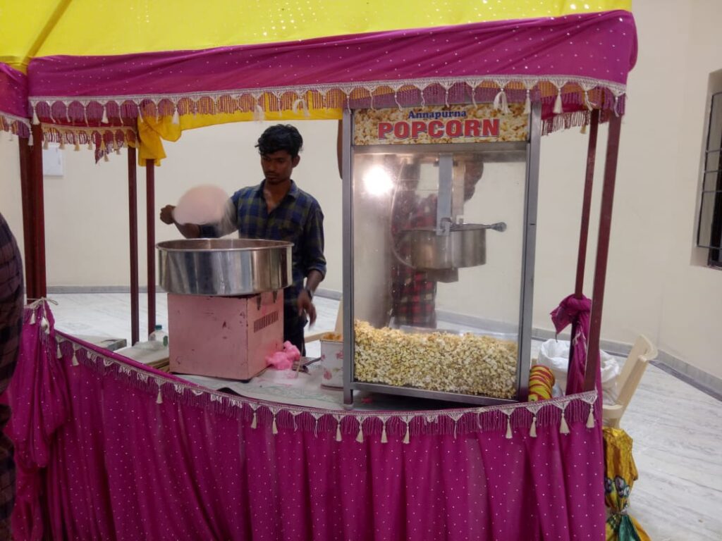 Popcorn stall for wedding
