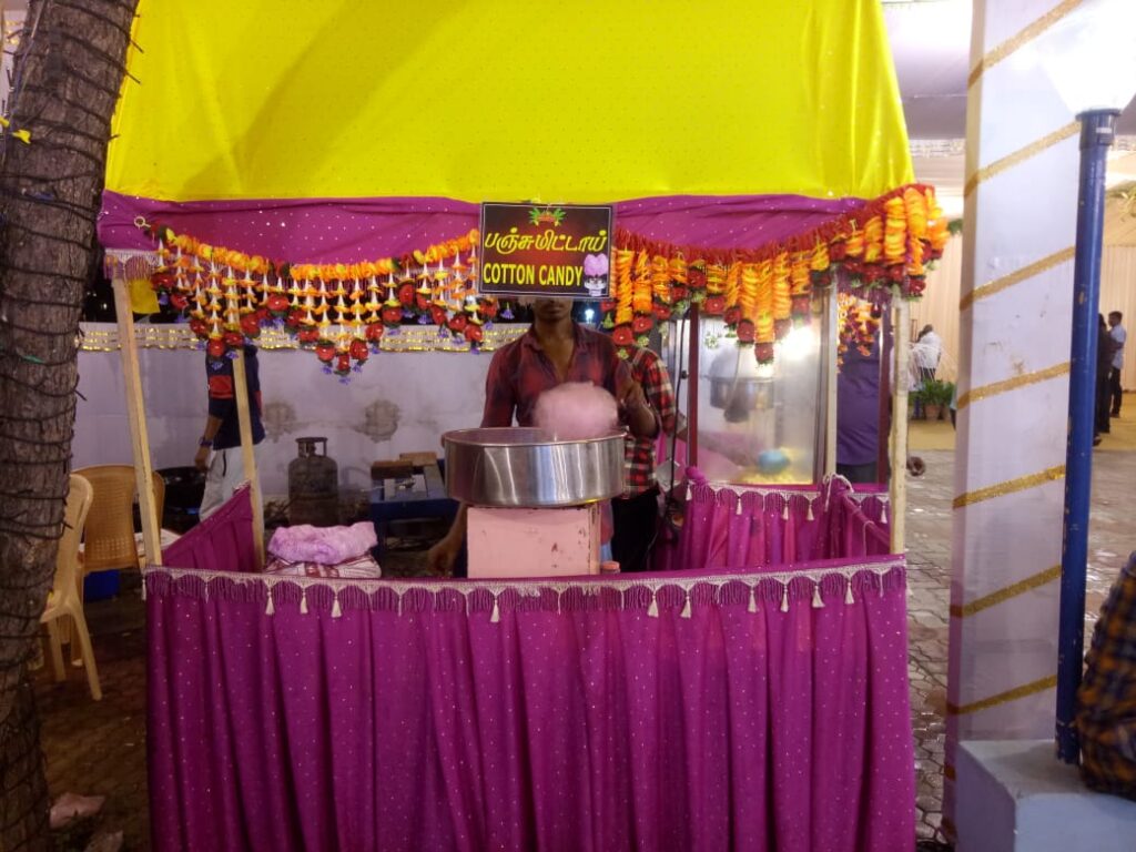 Popcorn stall for wedding