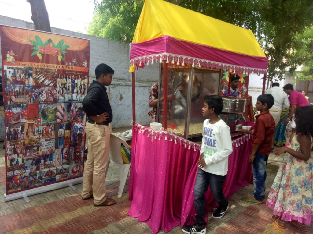 Popcorn stall for wedding