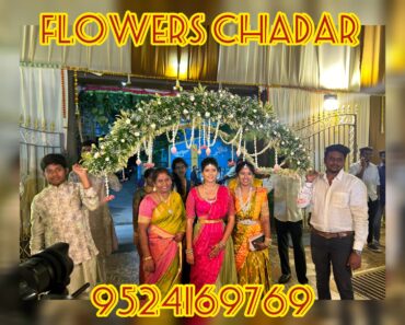 Flower Chadar Poo Pandhal for wedding