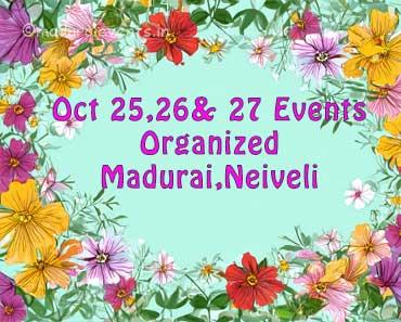Oct 25,26,27 events