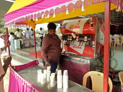 Welcome drinks for wedding