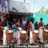 Chenda Melam team for wedding and temple events