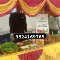 Fresh Fruit Counter for Wedding Reception Decorative fresh fruit salad stall for wedding reception