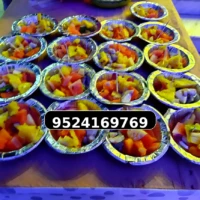 Fresh Fruit Counter for Wedding Reception Fresh pineapple and seasonal fruit salad stall