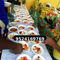 Fresh Fruit Counter for Wedding Reception Fresh fruit salad catering counter for wedding
