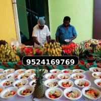 Fresh Fruit Counter for Wedding Reception Fresh fruit salad stall for wedding in Madurai